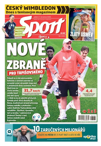 E-magazín Sport - 17.07.2026 - CZECH NEWS CENTER a. s.