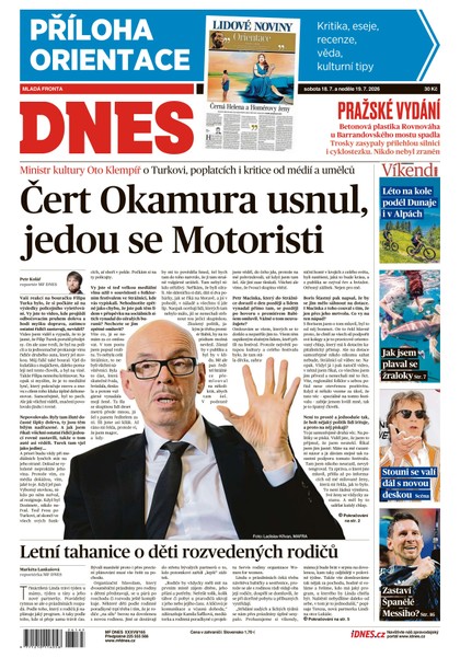 E-magazín MF DNES - 18.07.2026 - MAFRA, a.s.