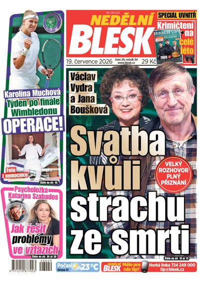 E-magazín NEDĚLNÍ BLESK - 19.07.2026 - CZECH NEWS CENTER a. s.