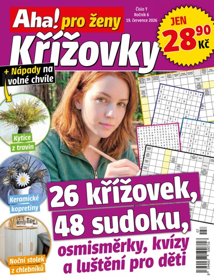 E-magazín Aha! pro ženy Křížovky - 7/2026 - CZECH NEWS CENTER a. s.