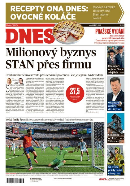 E-magazín MF DNES - 20.07.2026 - MAFRA, a.s.