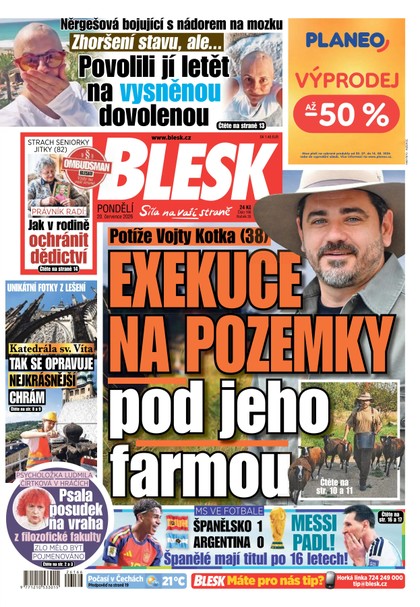 E-magazín Blesk - 20.07.2026 - CZECH NEWS CENTER a. s.