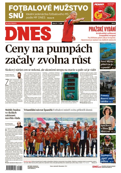 E-magazín MF DNES - 21.07.2026 - MAFRA, a.s.