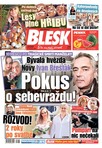 E-magazín Blesk - 21.07.2026 - CZECH NEWS CENTER a. s.