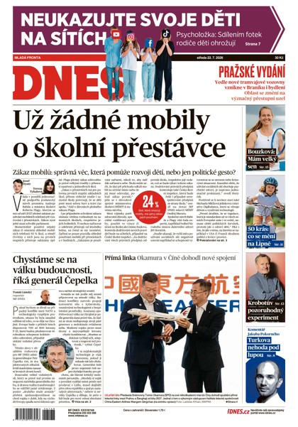 E-magazín MF DNES - 22.07.2026 - MAFRA, a.s.