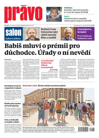 E-magazín Deník Právo - 23.7.2026 - Borgis, a.s.