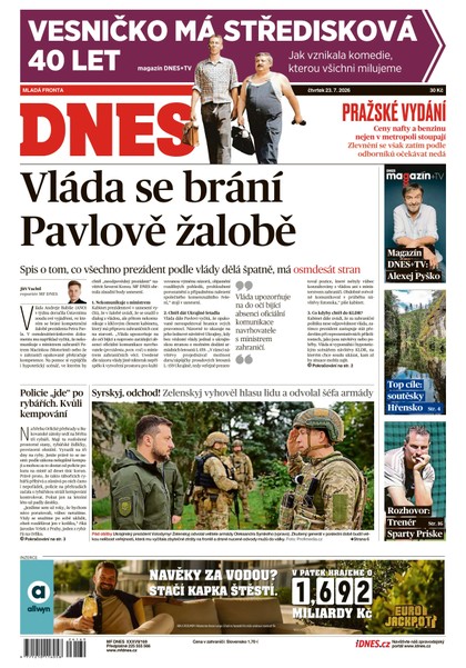 E-magazín MF DNES - 23.07.2026 - MAFRA, a.s.