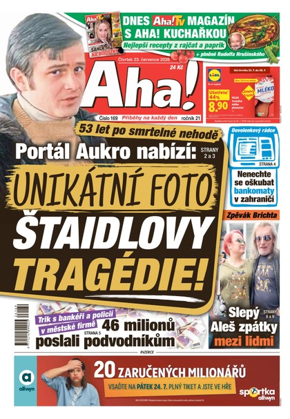 E-magazín AHA! - 23.07.2026 - CZECH NEWS CENTER a. s.