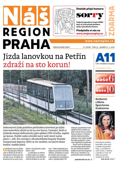 E-magazín Náš Region - Praha 31/2026 - A 11 s.r.o.