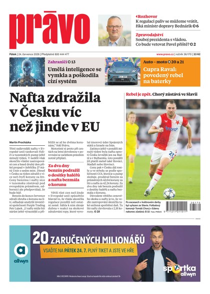 E-magazín Deník Právo - 24.7.2026 - Borgis, a.s.