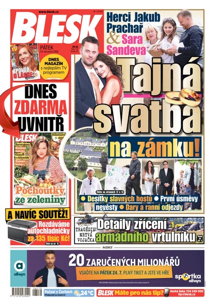 E-magazín Blesk - 24.07.2026 - CZECH NEWS CENTER a. s.