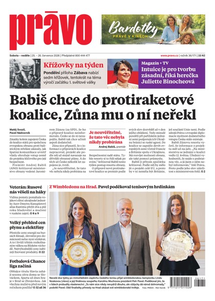 E-magazín Deník Právo - 25.7.2026 - Borgis, a.s.