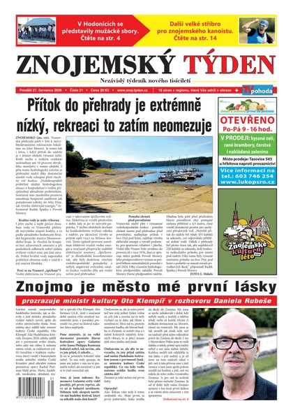 E-magazín Znojemský týden 31/2026 - Znojemský týden