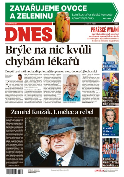 E-magazín MF DNES - 27.07.2026 - MAFRA, a.s.