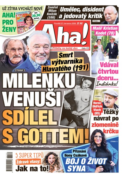 E-magazín AHA! - 27.07.2026 - CZECH NEWS CENTER a. s.