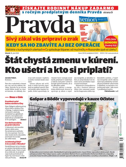 E-magazín Denník Pravda 28. 7. 2026 - OUR MEDIA SR a. s.