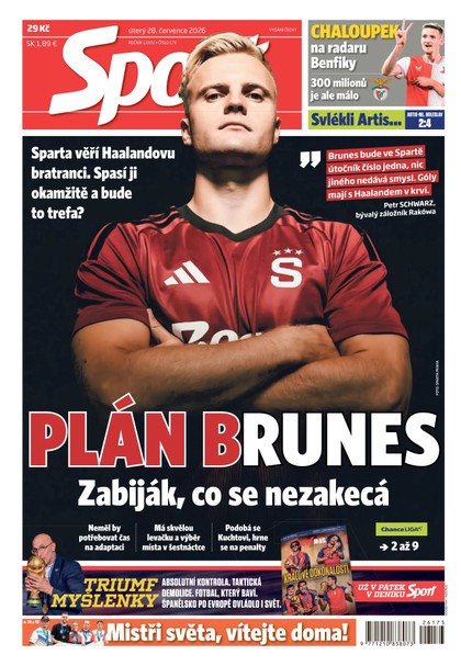 E-magazín Sport - 28.07.2026 - CZECH NEWS CENTER a. s.