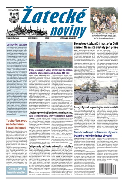 E-magazín Žatecké noviny č. 31/2026 - Ohře Media