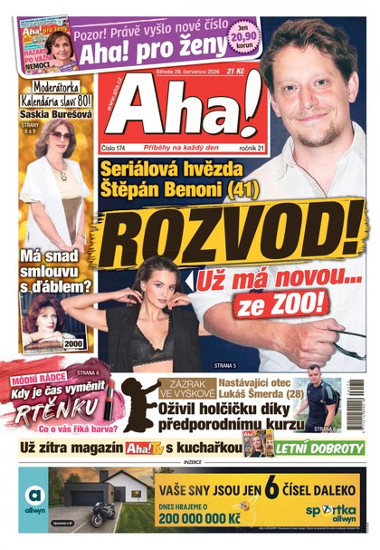 E-magazín AHA! - 29.07.2026 - CZECH NEWS CENTER a. s.