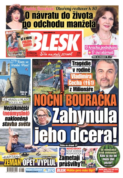 E-magazín Blesk - 29.07.2026 - CZECH NEWS CENTER a. s.