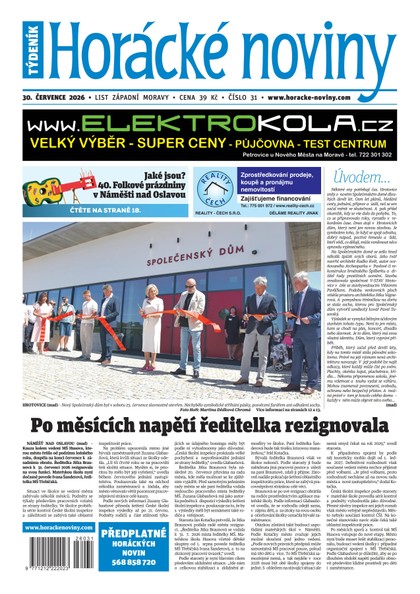 E-magazín Horácké noviny 31/2026 - Horácké noviny