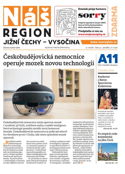 E-magazín Náš Region - Jižní Čechy 32/2026 - A 11 s.r.o.