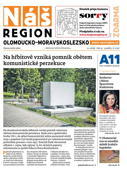 E-magazín Náš Region - Olomoucko/Moravskoslezsko 32/2026 - A 11 s.r.o.