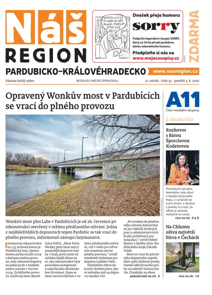 E-magazín Náš Region - Pardubicko/Královéhradecko 32/2026 - A 11 s.r.o.
