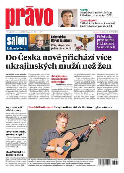 E-magazín Deník Právo - 30.7.2026 - Borgis, a.s.