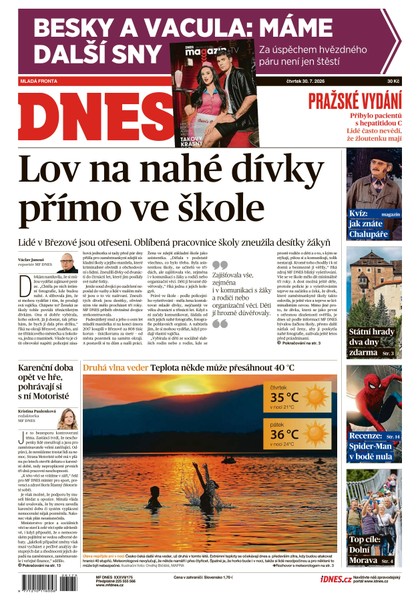 E-magazín MF DNES - 30.07.2026 - MAFRA, a.s.