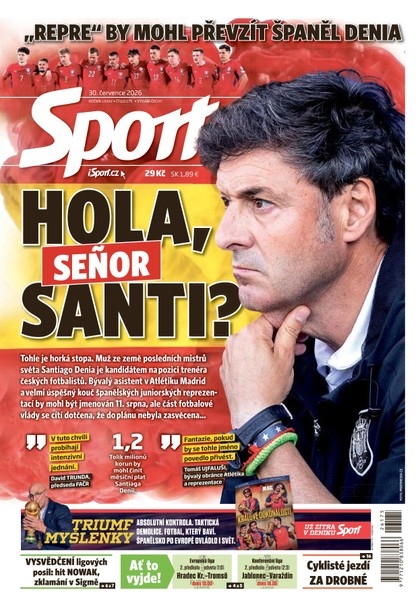 E-magazín Sport - 30.07.2026 - CZECH NEWS CENTER a. s.