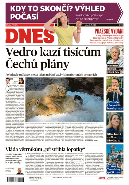 E-magazín MF DNES - 31.07.2026 - MAFRA, a.s.