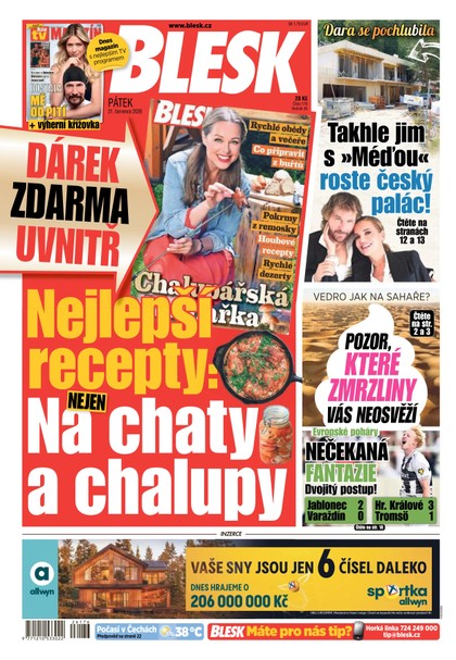 E-magazín Blesk - 31.07.2026 - CZECH NEWS CENTER a. s.