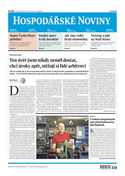 E-magazín HN 147 - 3.8.2026 - Economia, a.s.