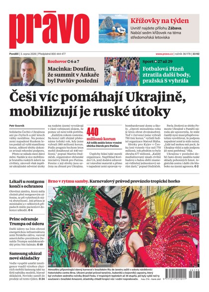 E-magazín Deník Právo - 3.8.2026 - Borgis, a.s.