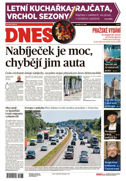 E-magazín MF DNES - 03.08.2026 - MAFRA, a.s.