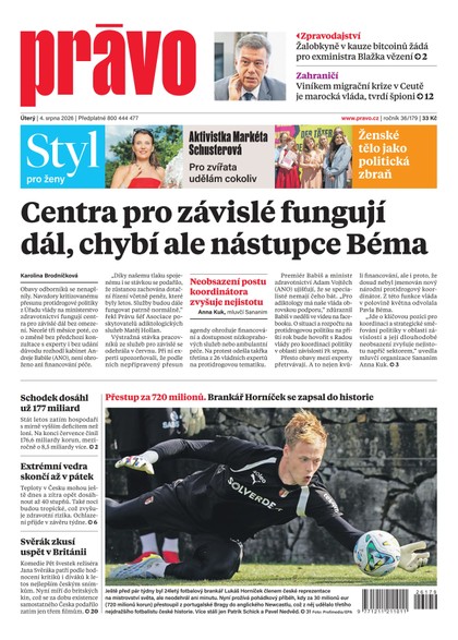 E-magazín Deník Právo - 4.8.2026 - Borgis, a.s.