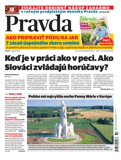 E-magazín Denník Pravda 05. 08. 2026 - OUR MEDIA SR a. s.