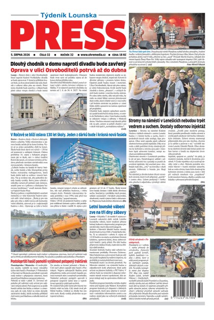 E-magazín Lounský press č. 32/2026 - Ohře Media