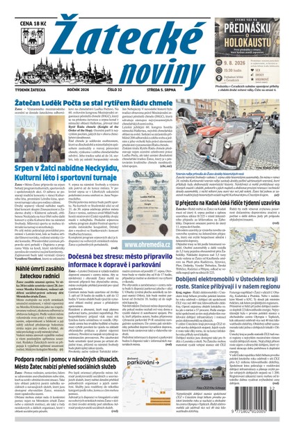 E-magazín Žatecké noviny č. 32/2026 - Ohře Media