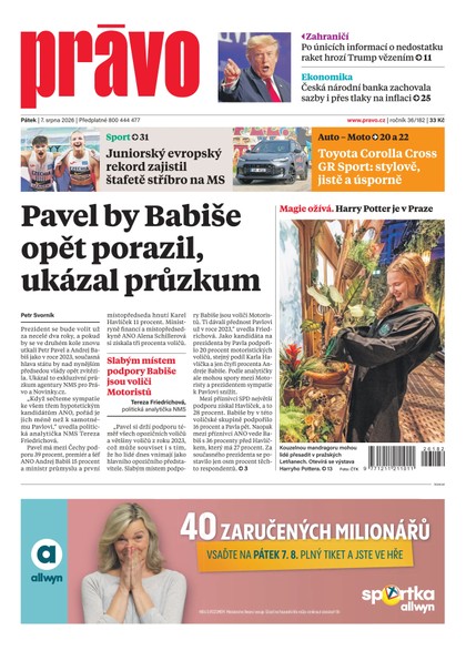 E-magazín Deník Právo - 7.8.2026 - Borgis, a.s.