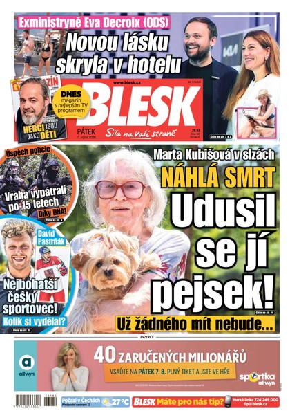 E-magazín Blesk - 07.08.2026 - CZECH NEWS CENTER a. s.