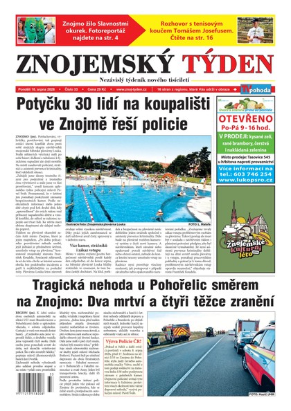 E-magazín Znojemský týden 33/2026 - Znojemský týden