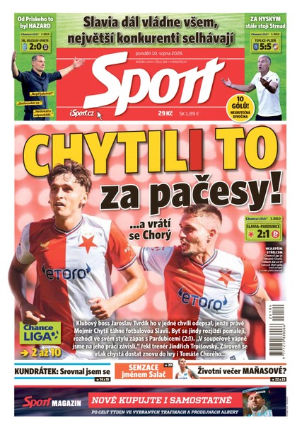 E-magazín Sport - 10.08.2026 - CZECH NEWS CENTER a. s.