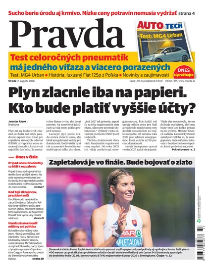 E-magazín Denník Pravda 12. 8. 2026 - OUR MEDIA SR a. s.