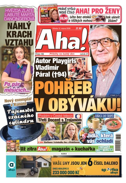 E-magazín AHA! - 12.08.2026 - CZECH NEWS CENTER a. s.