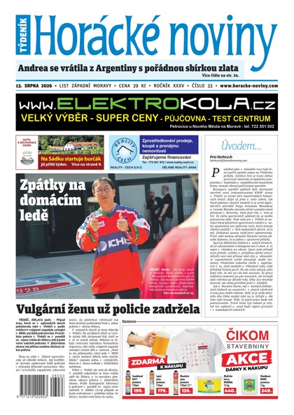 E-magazín Horácké noviny 33/2026 - Horácké noviny