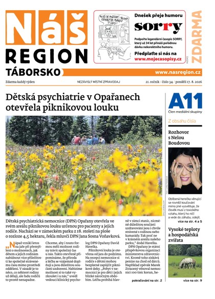 E-magazín Náš Region - Jižní Čechy - Táborsko 34/2026 - A 11 s.r.o.
