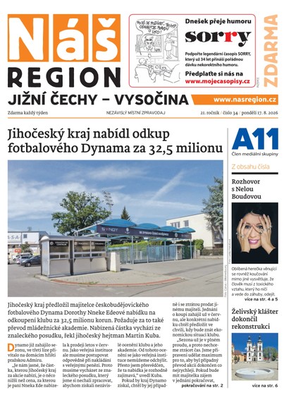 E-magazín Náš Region - Jižní Čechy 34/2026 - A 11 s.r.o.