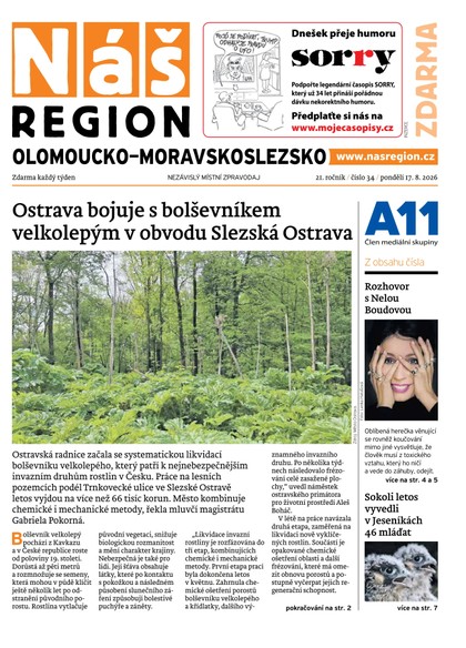 E-magazín Náš Region - Olomoucko/Moravskoslezsko 34/2026 - A 11 s.r.o.
